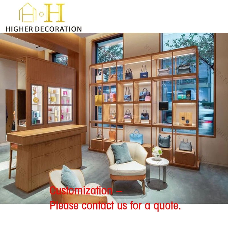 Interior Design Retail - Comptoir de présentation de sacs à