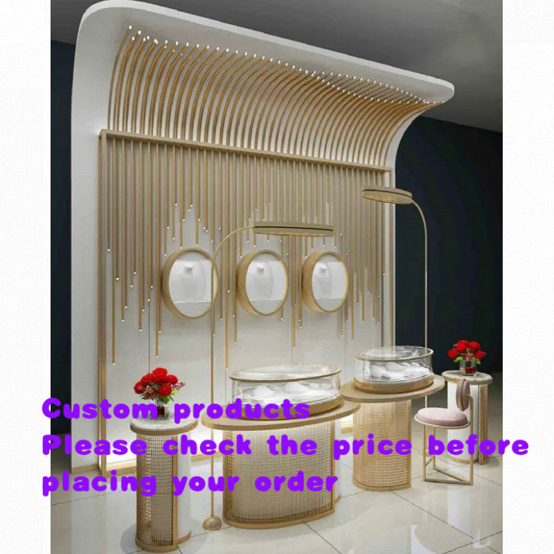 Interior Design Retail - Vitrine à bijoux en verre sur