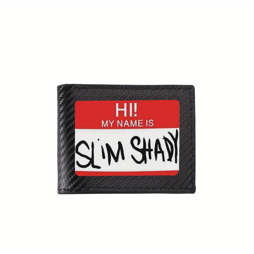 Interior Design Name - Étiquette rouge Salut nom Slim Shady