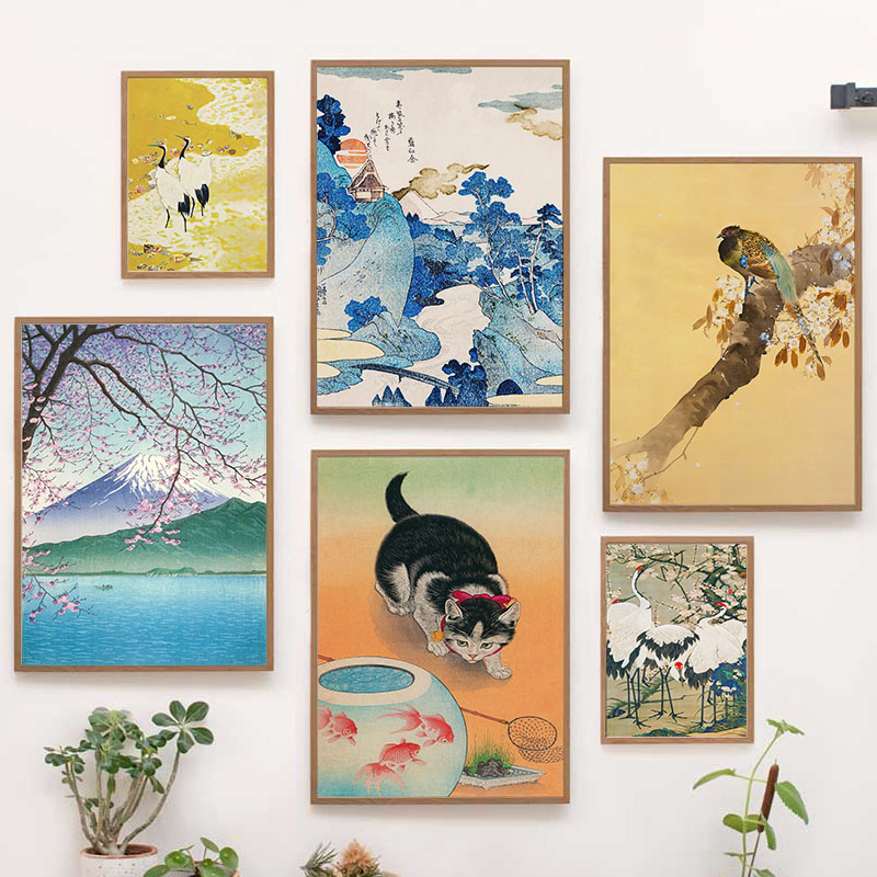 Interior Design Modern - Peinture sur toile japonaise Katsushika Hokusai,