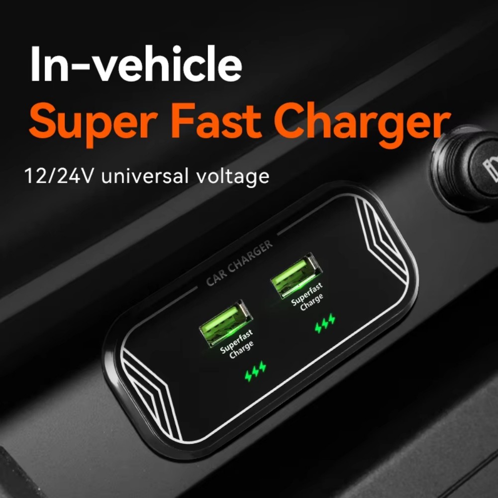 Interior Design Output - Chargeur de voiture noir 45W pour