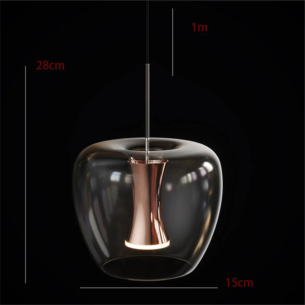 Lampe LED Suspendue en Verre T - Interior Design Years Of Study avis et prix