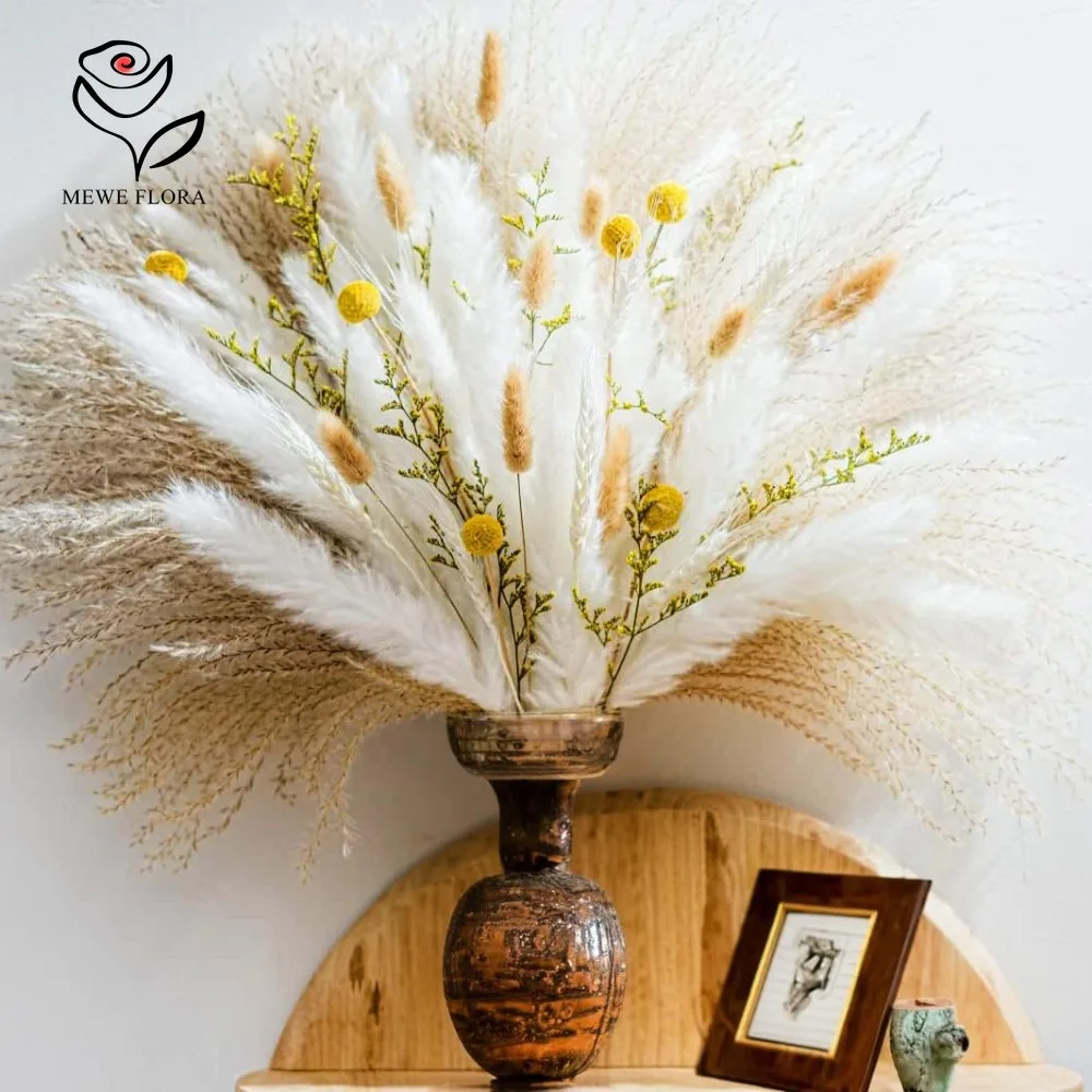 Lot de 90 roseaux d'herbe de l - Dried Pampas Bundle avis et prix
