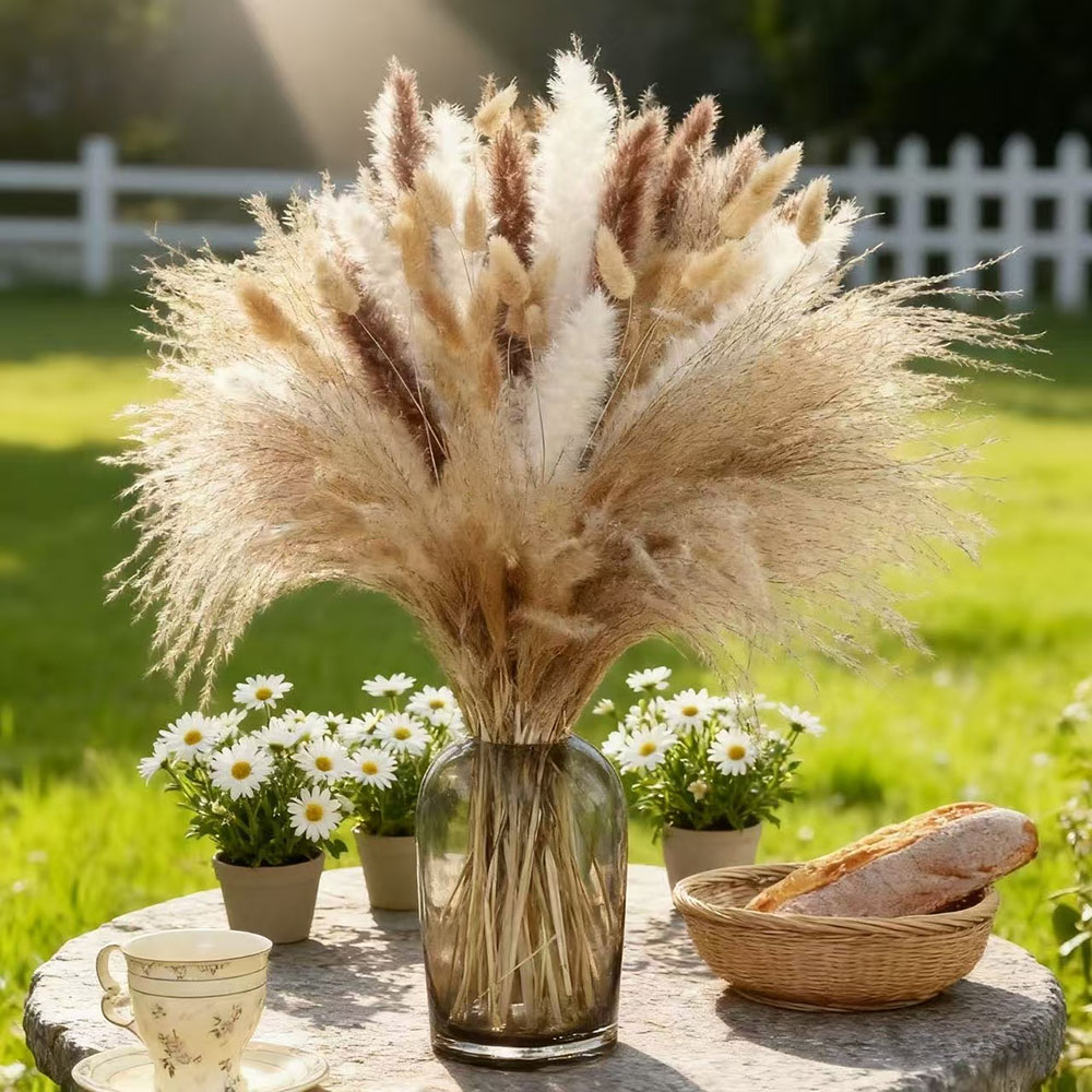 Bouquet de fleurs séchées natu - Dried Pampas Bundle avis et prix