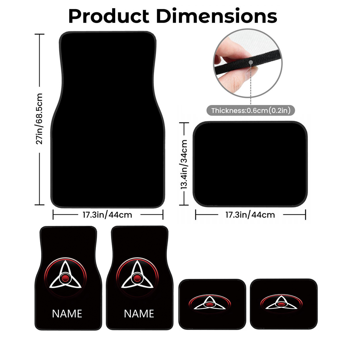 4 tapis de voiture personnalis - Interior Design Name avis et prix
